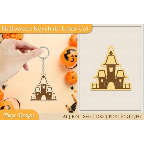 Halloween Keychain SVG Bundle