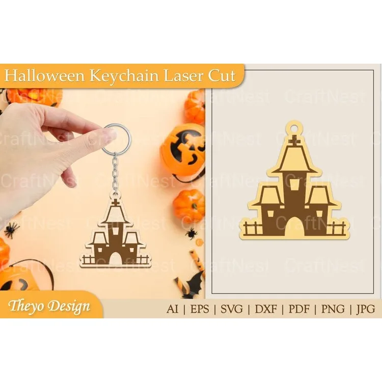 Halloween Keychain SVG Bundle