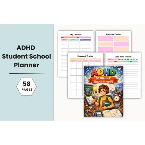 ADHD Student School Planner