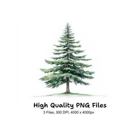 Pine Tree Clipart Bundle