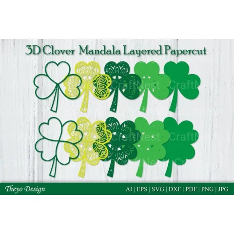 Clover Mandala SVG Bundle