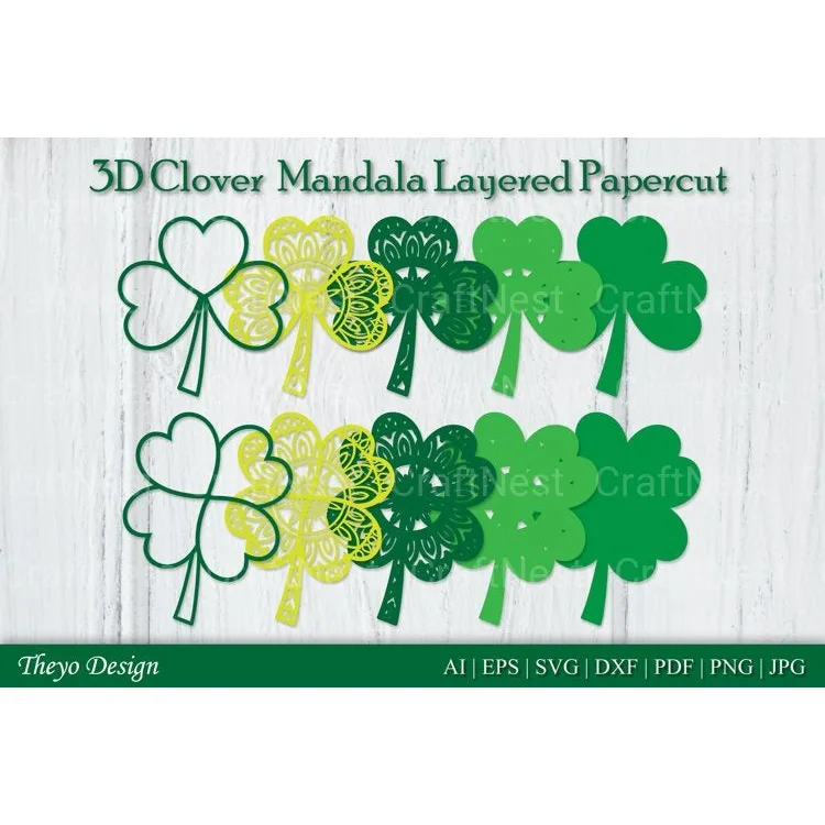 Clover Mandala SVG Bundle