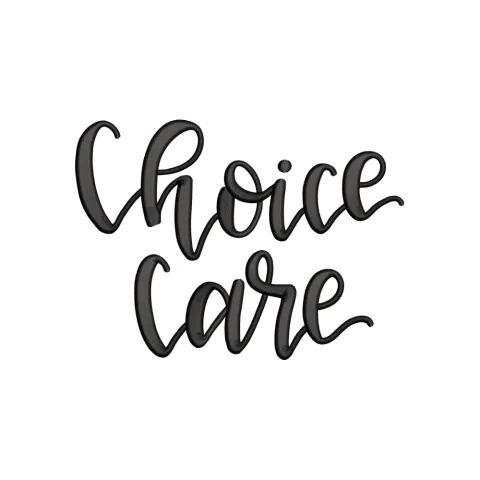 Choice Care Embroidery Design