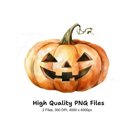 Spooky Jack Lantern Clipart Bundle