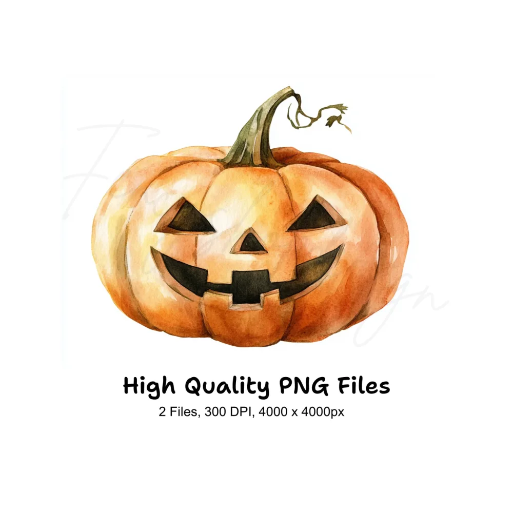 Spooky Jack Lantern Clipart Bundle
