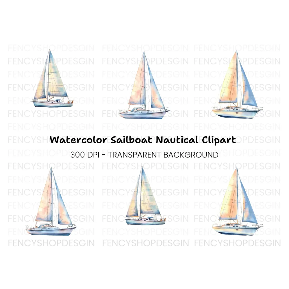 Sailboat Clipart Bundle