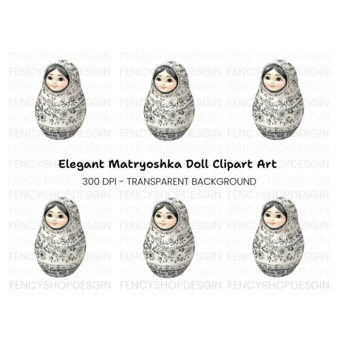 Matryoshka Doll Clipart Bundle