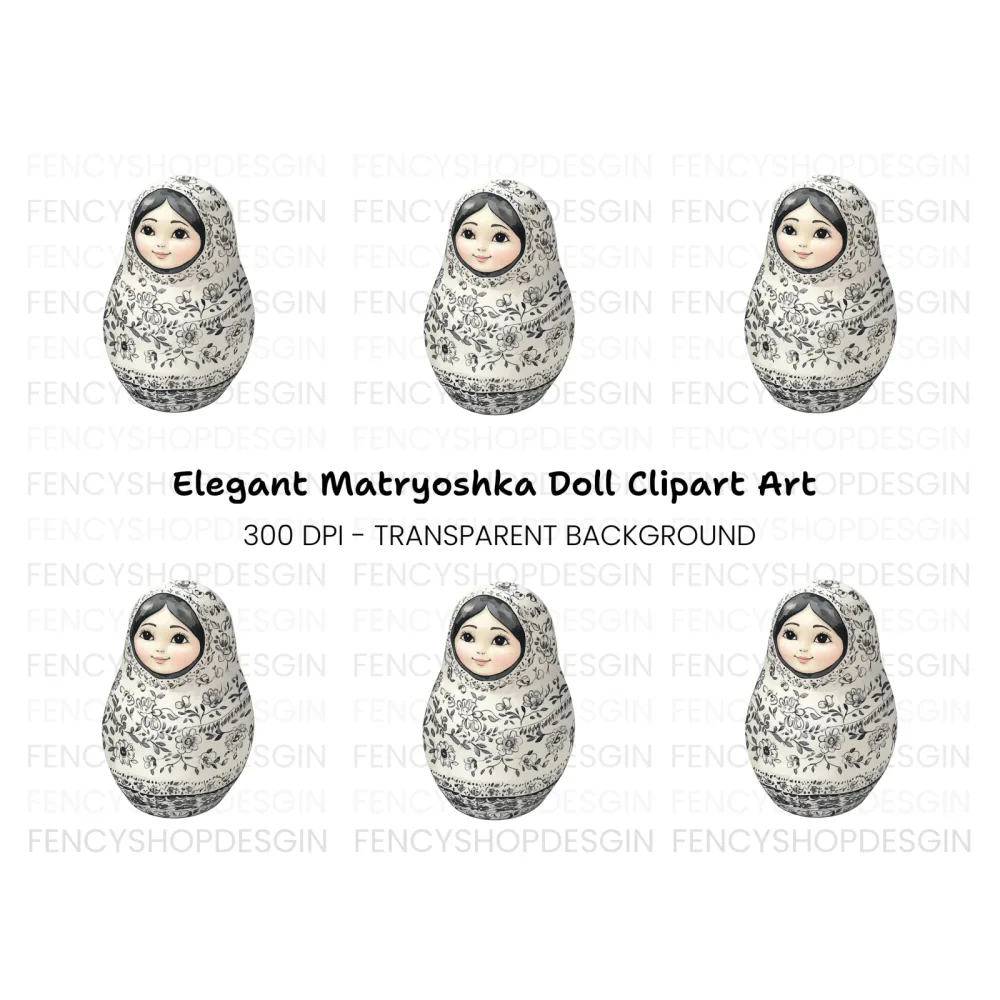 Matryoshka Doll Clipart Bundle