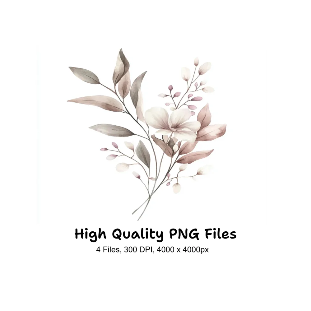 Floral Clipart Bundle