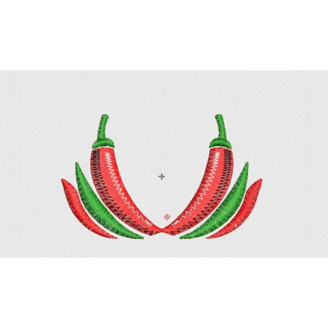 Chilli Embroidery Design