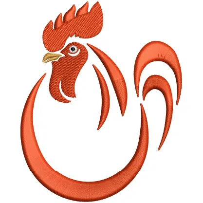 Roster Embroidery Design