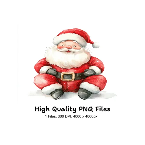 Cute Santa Claus Clipart Bundle