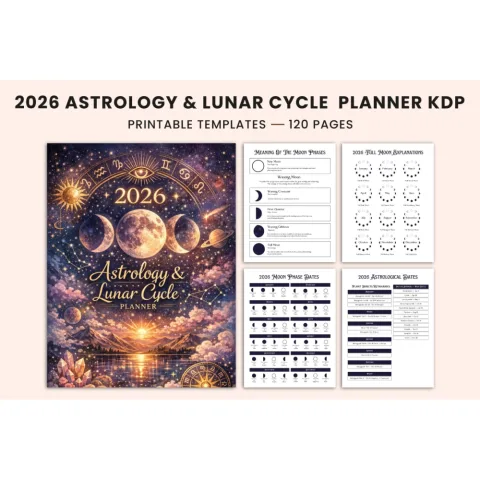 Astrology Lunar Cycle Planner