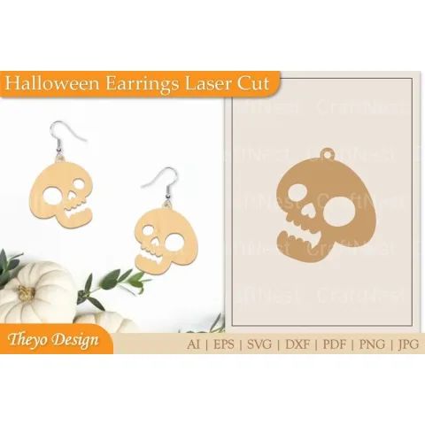 Halloween Earrings SVG Bundle