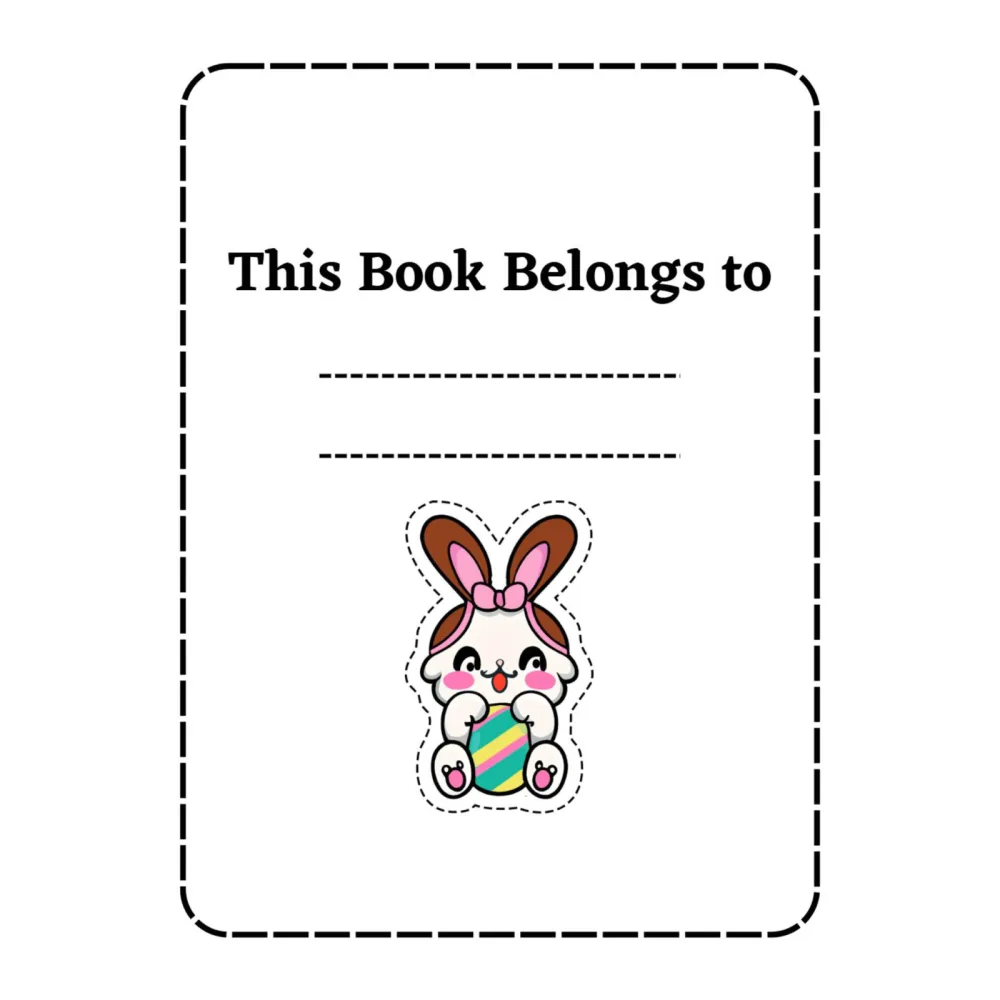 Cute Bunny Scissor Skills Worksheets