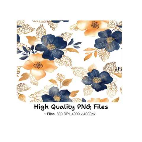 Floral Seamless Pattern Clipart Bundle