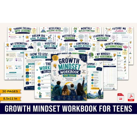 Growth Mindset For Teens Workbook