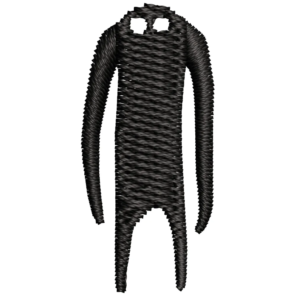 Ghost Man Embroidery Design