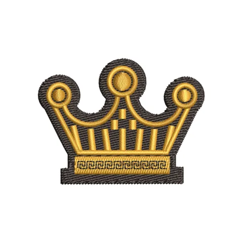 Crown Hell Embroidery Design