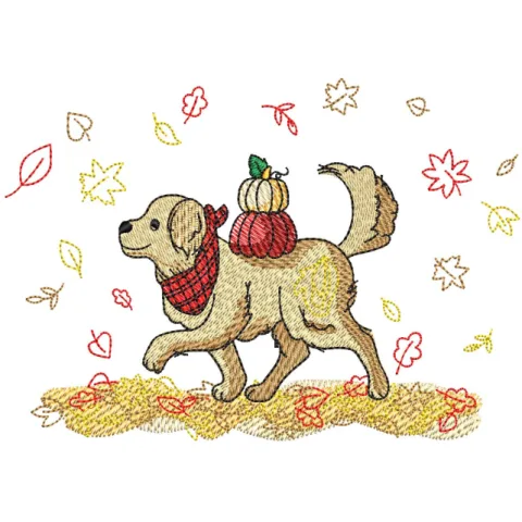 Dog Embroidery Design
