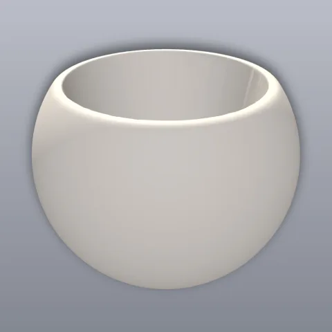 Laughing Emoji Planter Table Open 3D Print STL File