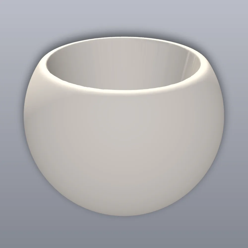 Laughing Emoji Planter Table Open 3D Print STL File