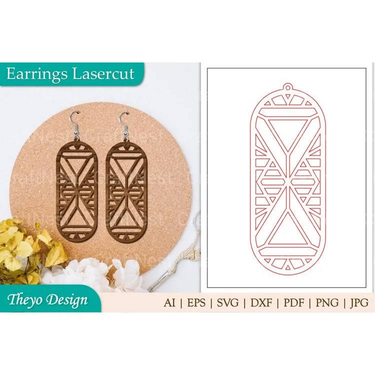 Earrings Lasercut SVG Bundle