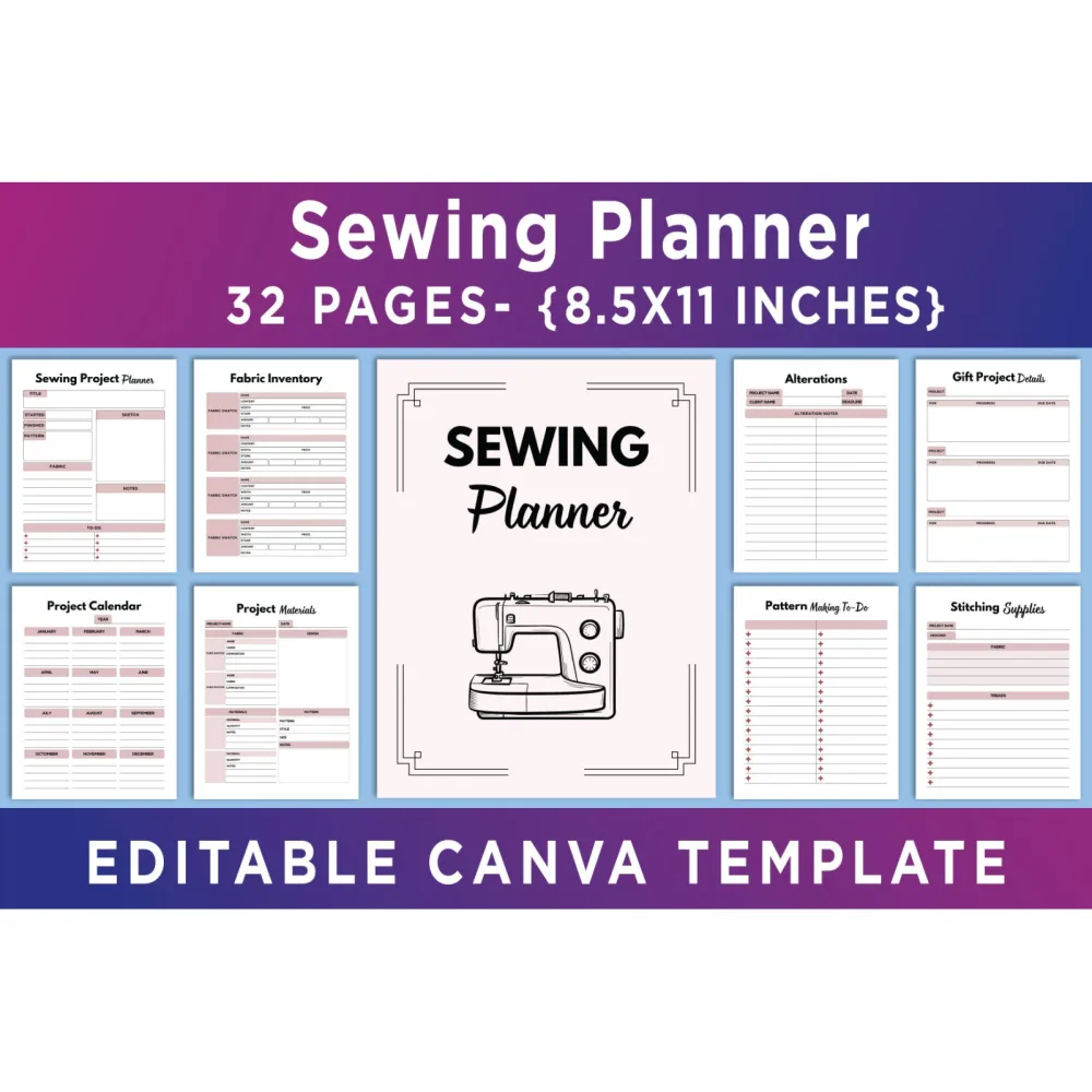 Sewing Planner Template