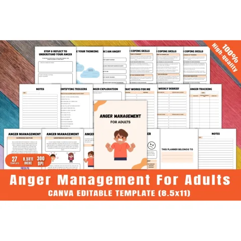 Anger Management Planner for Adults
