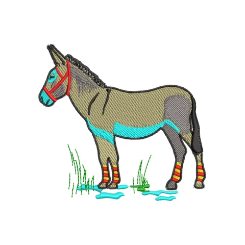 Donkey Embroidery Design