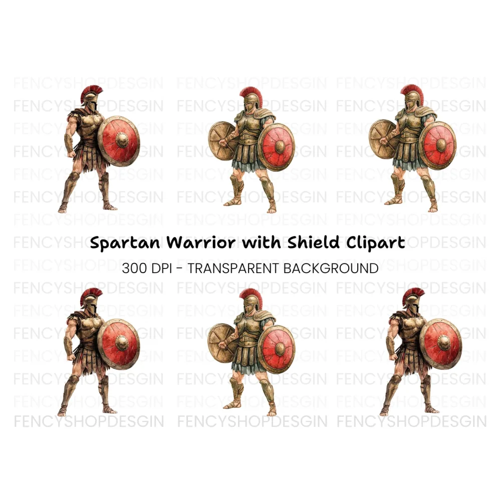 Ancient Roman Warrior Clipart Bundle