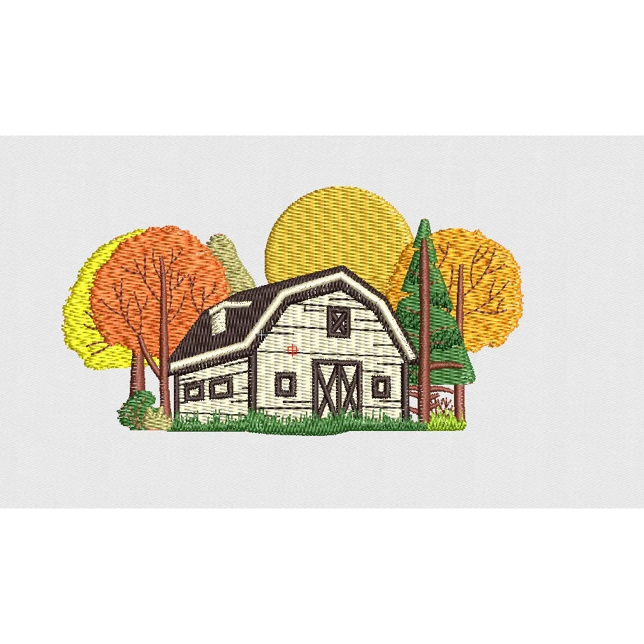 Farm Embroidery Design