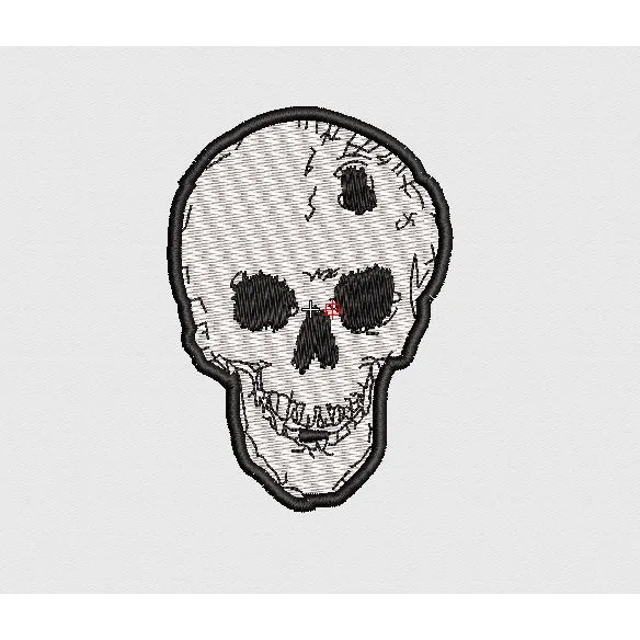 Skull Embroidery Design
