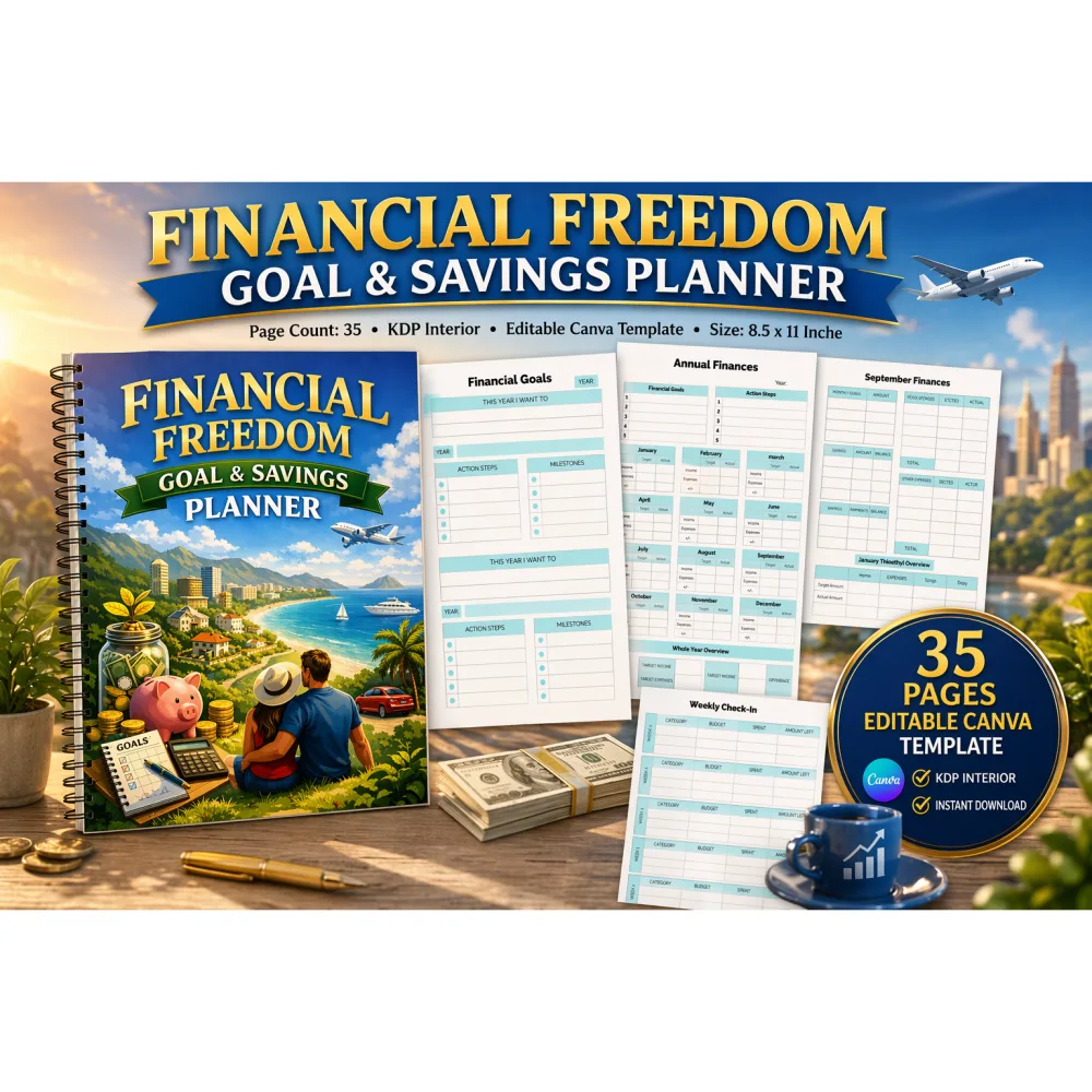 Financial Freedom Goal Savings Planner
