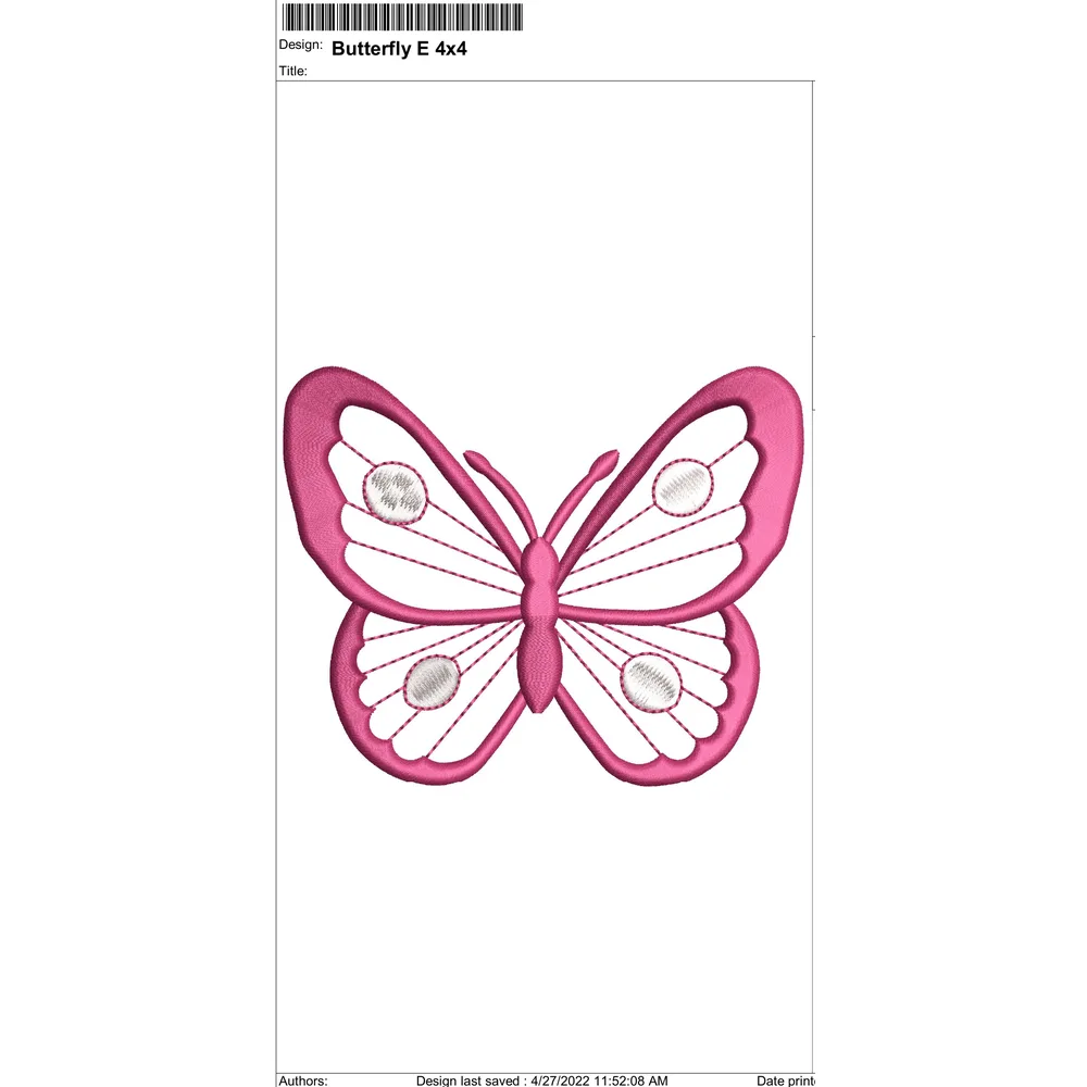 Butterfly Embroidery Design