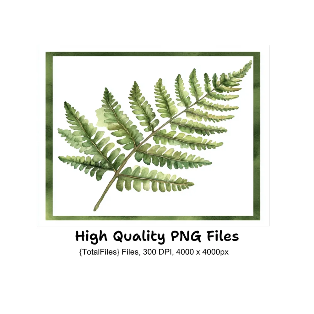 Fern Clipart Bundle
