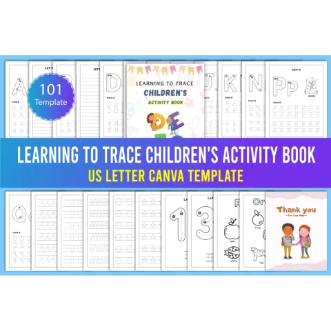Learning to Trace: Children's Activity Workbook