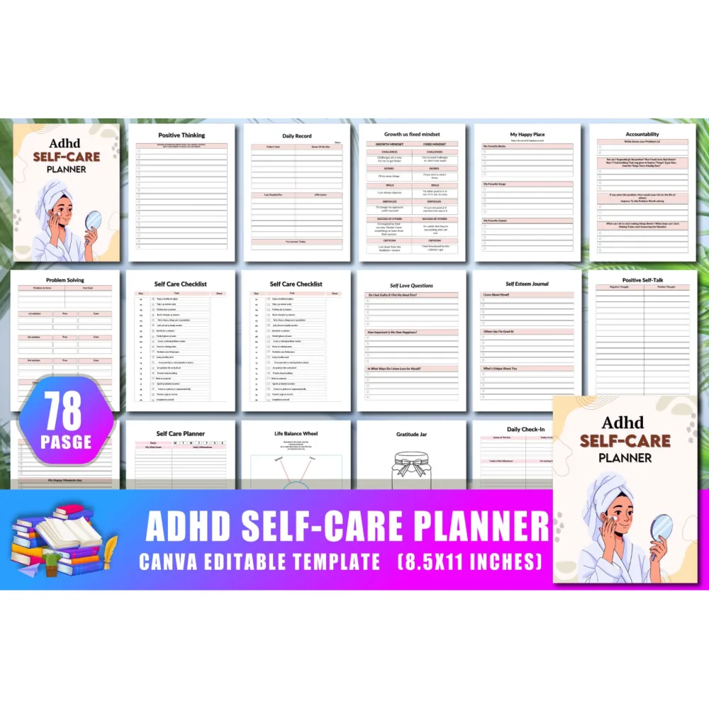 ADHD Self-Care Planner