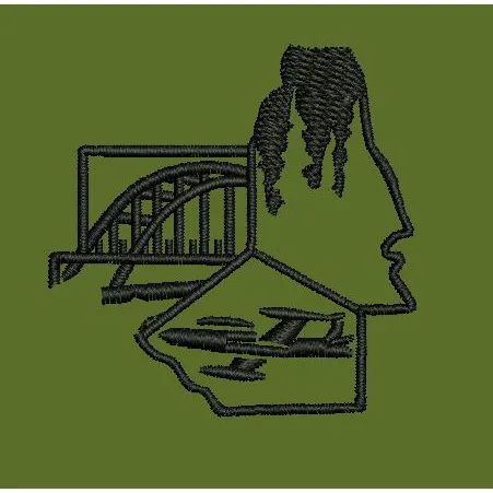 Skyline Bridge Assembly Embroidery Design