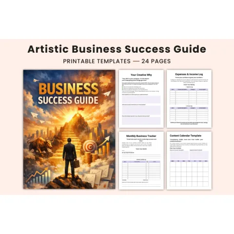 Artistic Business Success Guide Planner