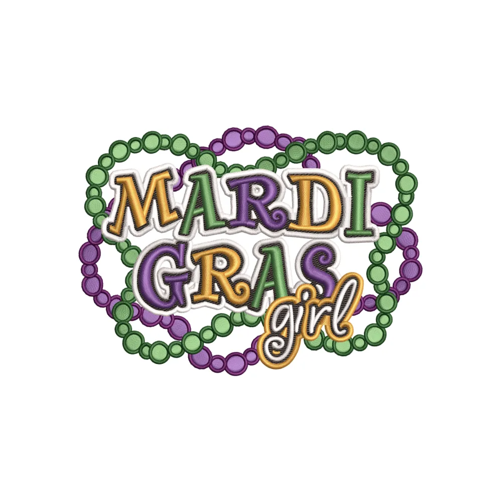 Village Girl Embroidery Design