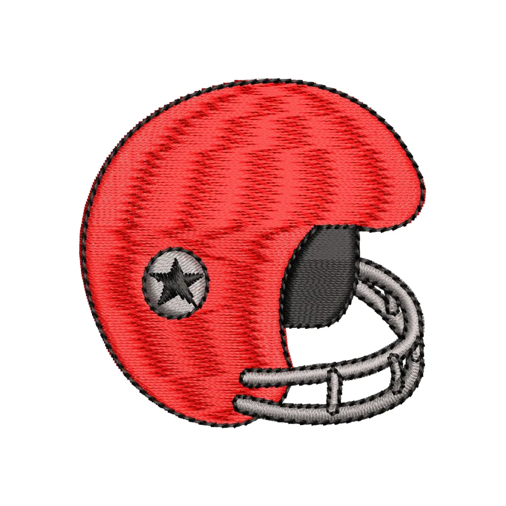 Helmet Embroidery Design