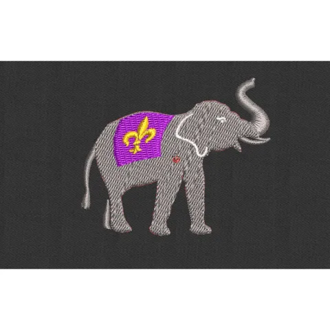 Elephant Embroidery Design