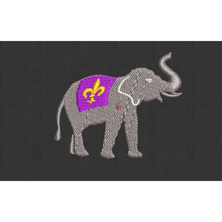 Elephant Embroidery Design