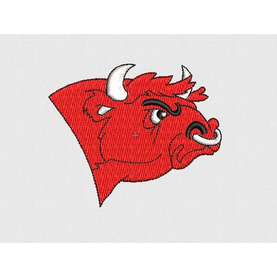 Bull Embroidery Design