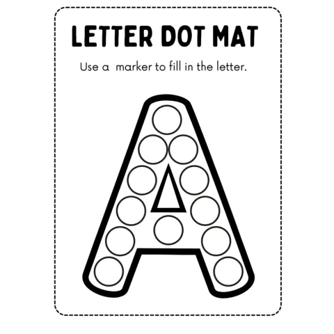 Alphabet Do a Dot Letter Mats