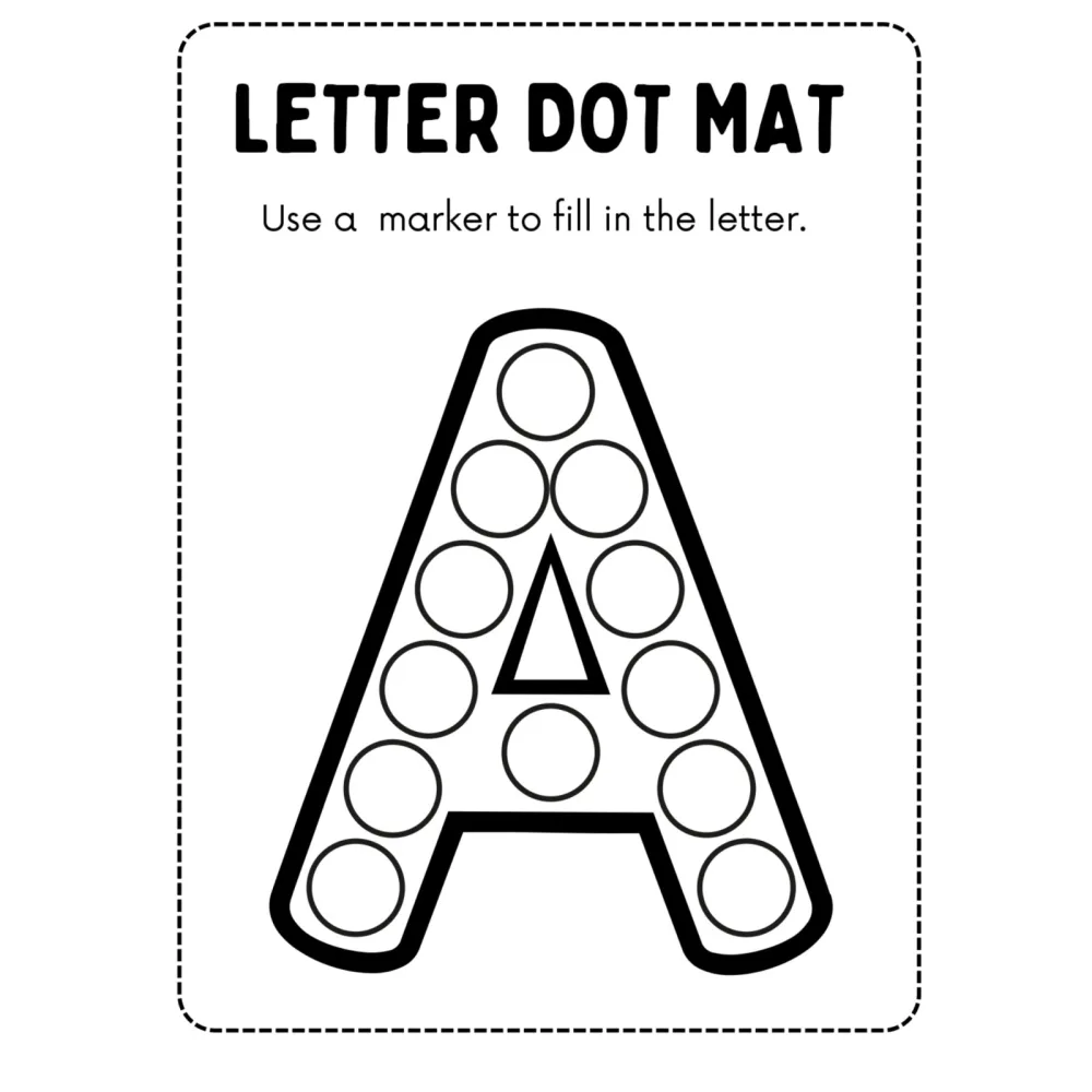 Alphabet Do a Dot Letter Mats