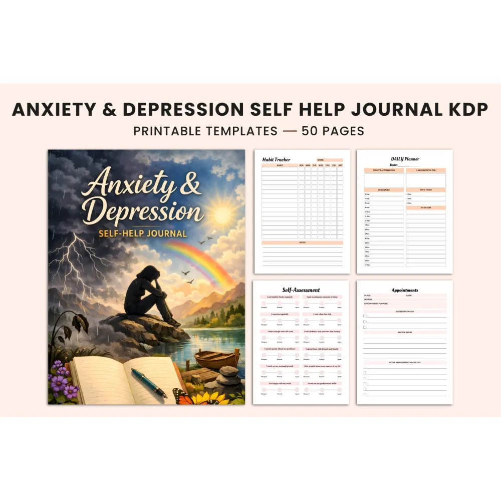 Anxiety & Depression Self-Help Journal
