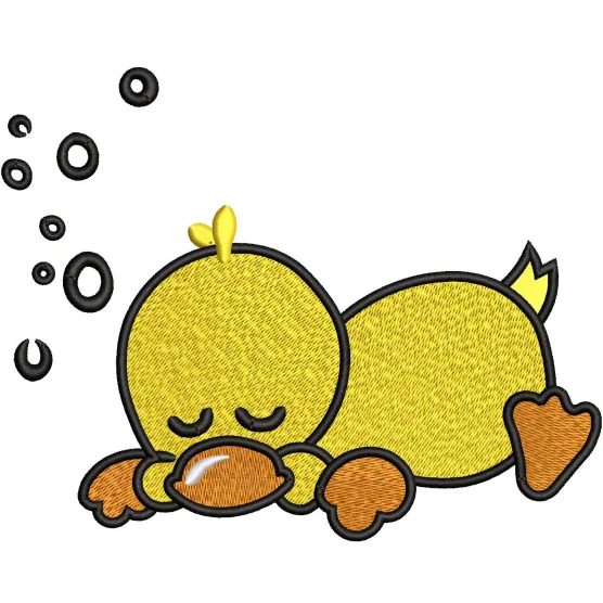 Duck Baby Embroidery Design