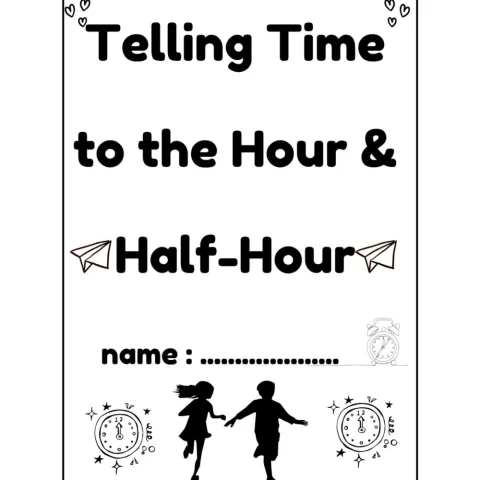 Telling Time to the Hour and Half Hour Worksheets